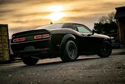 Back of 2023 DODGE CHALLENGER SRT  DEMON 170