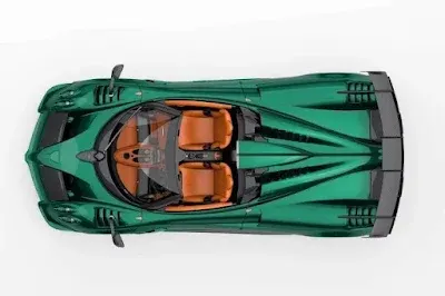 2024 Pagani Imola Roadster top view